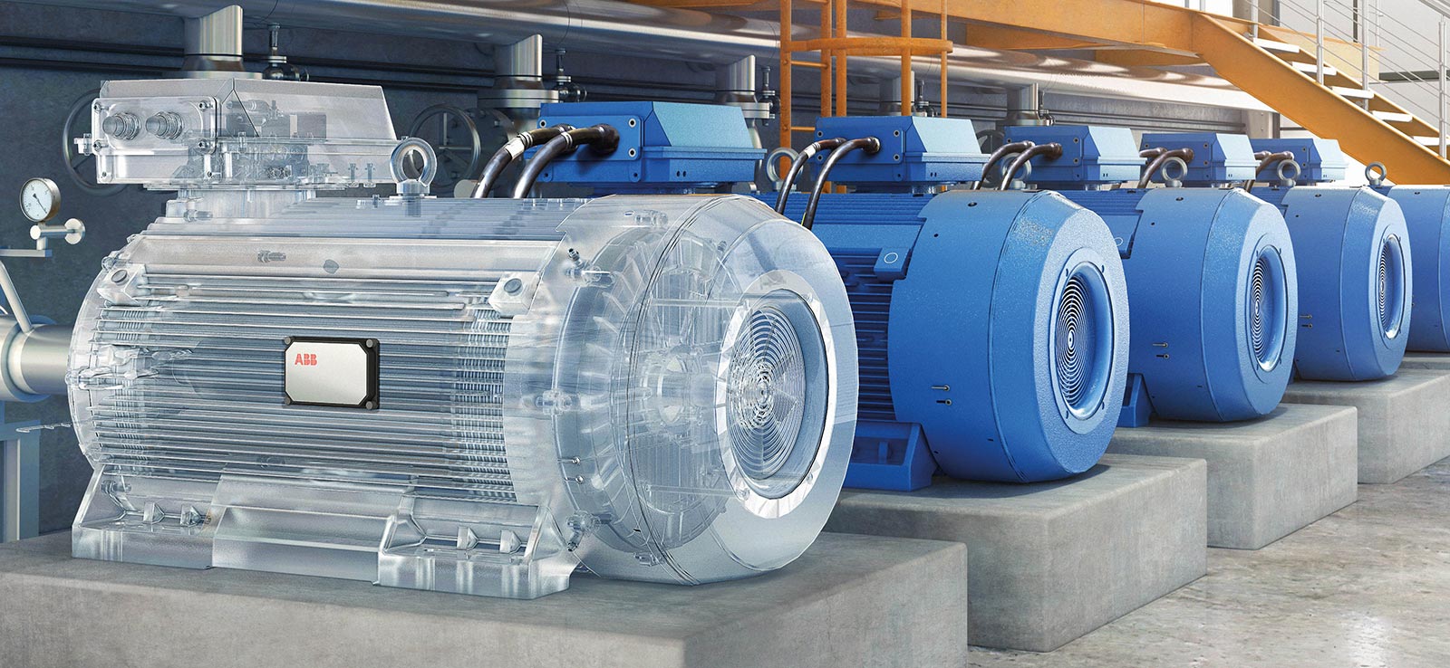 ABB high voltage motors